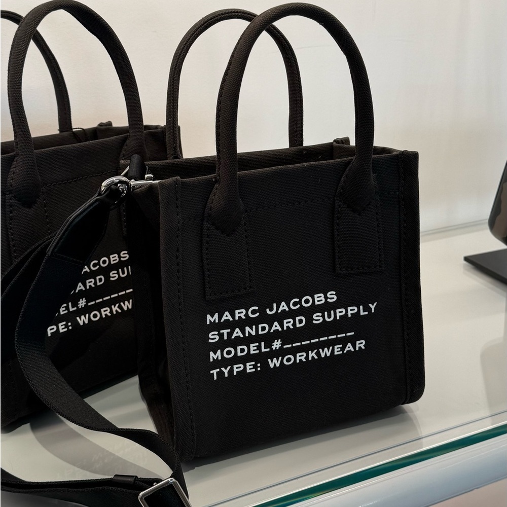 (new+tag) The Marc Jacobs canvas supply crossbody bag black - Picture 13 of 17